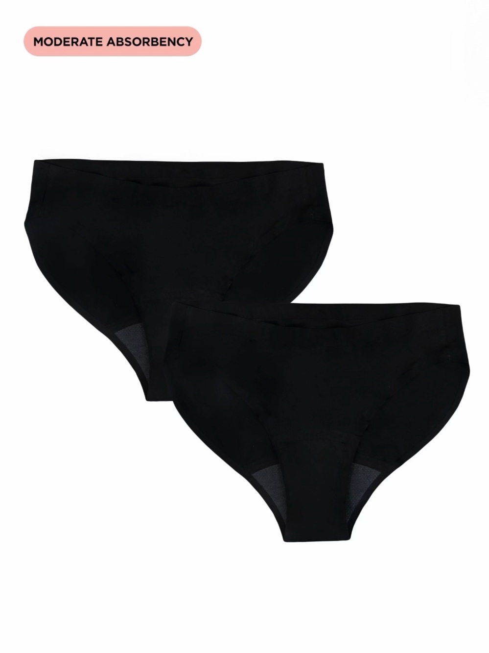 Moderate Absorbency Bikini Period Underwear, 2-Pack